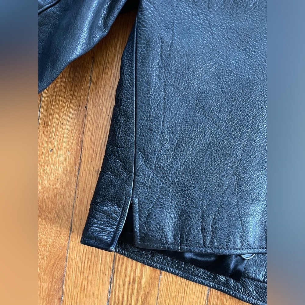Vintage The Territory Ahead Leather 60โs 70โs 80โs moto biker jacket thicc - Picture 3 of 12